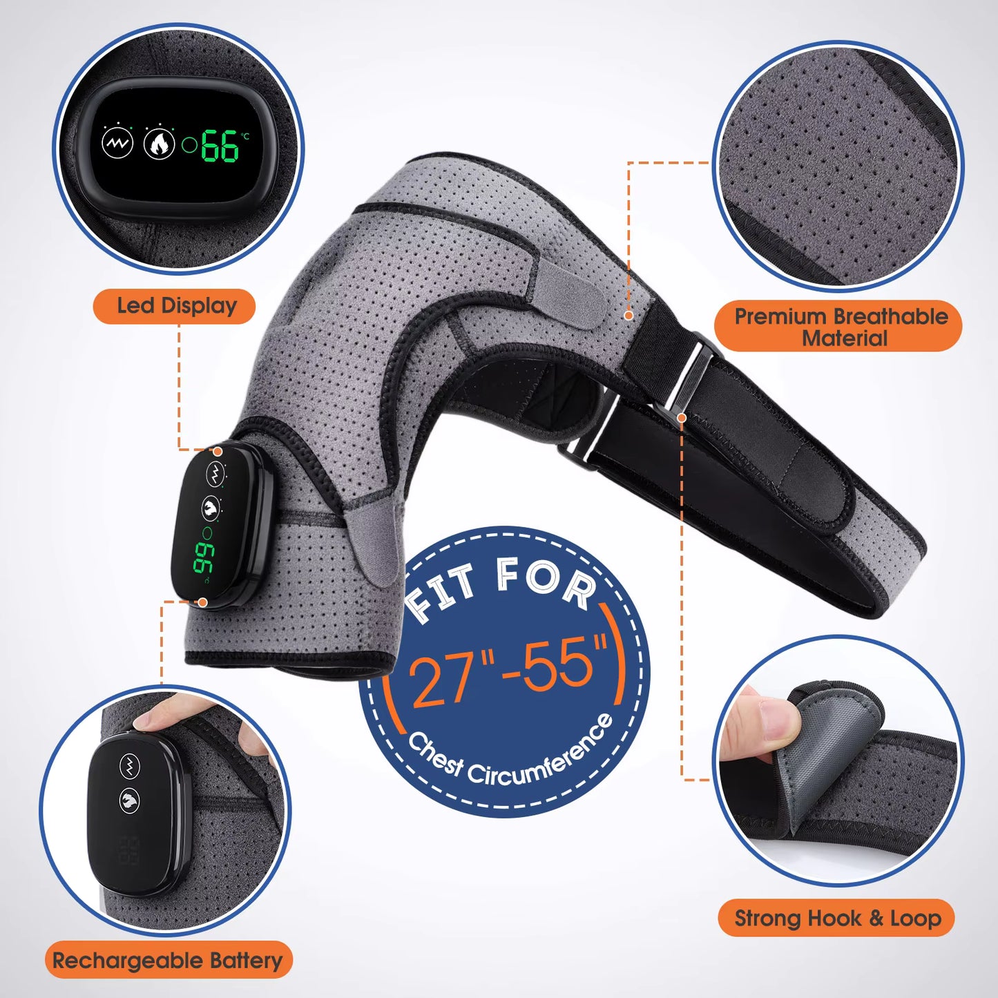 Electric Heated Shoulder Relief Massager