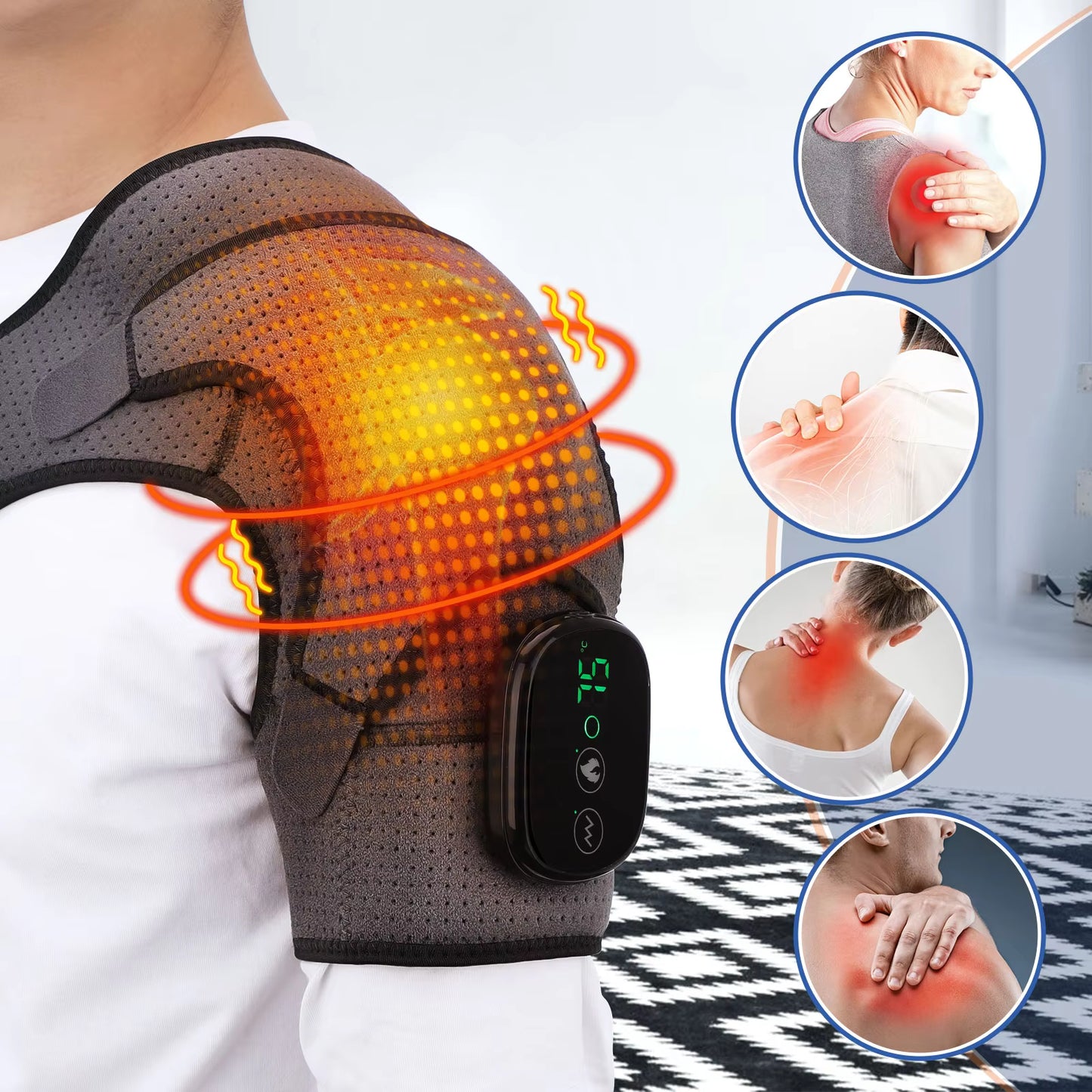 Electric Heated Shoulder Relief Massager